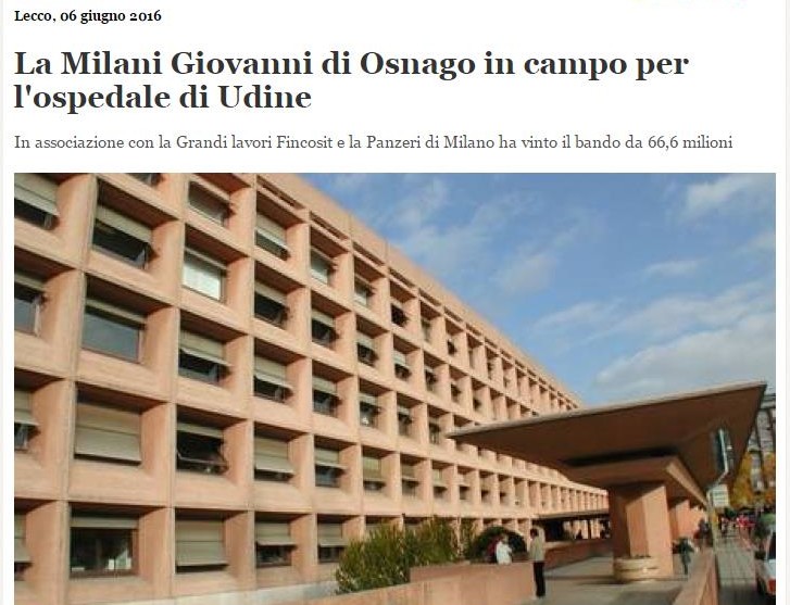 In campo per l’ospedale di Udine